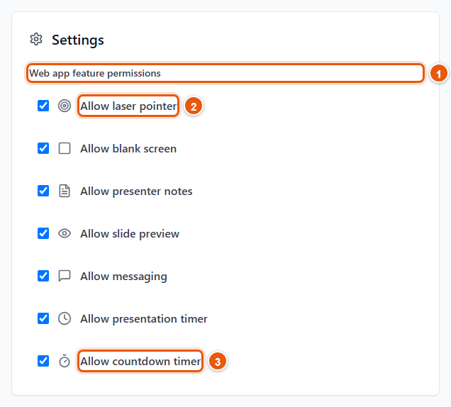 Remote permissions — what the phone may do