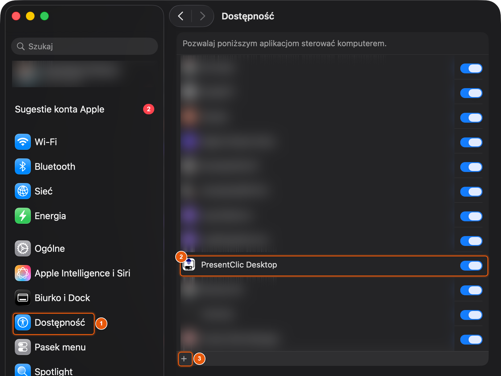 Accessibility permission