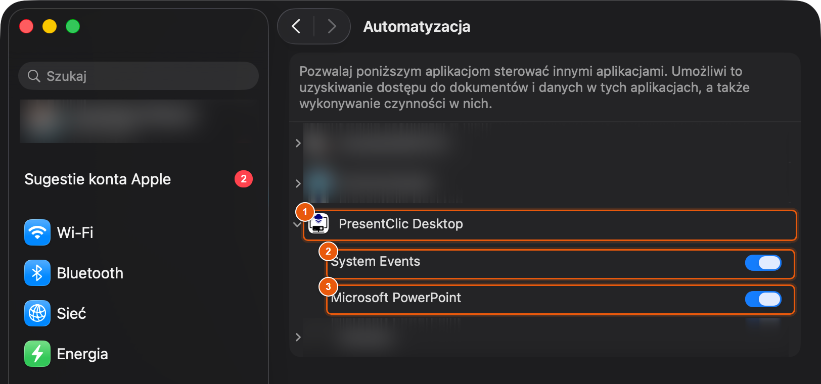 Automation permission