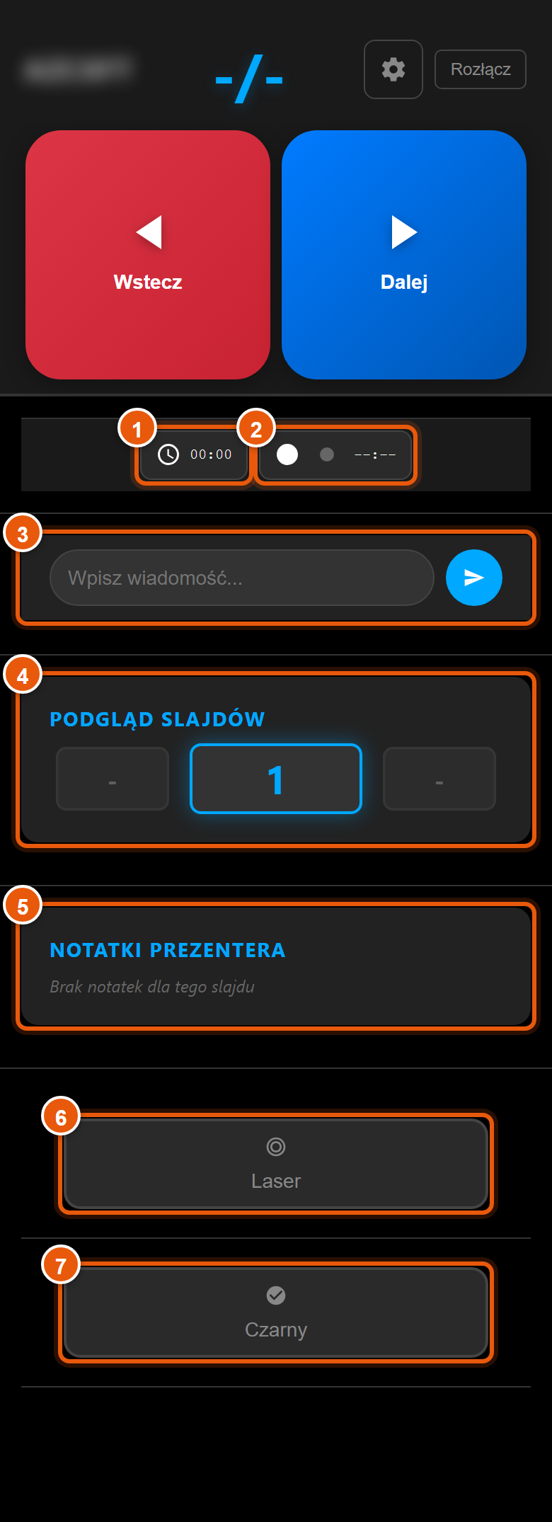 Timery, wiadomości, podgląd i notatki