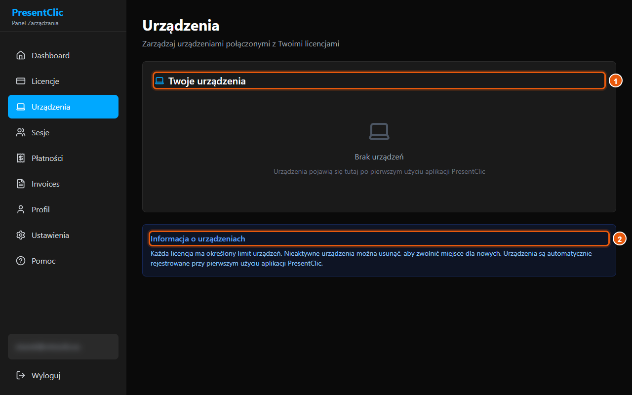 Urządzenia — komputery z licencją